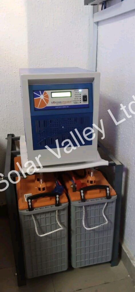 2.5kva soccer power inverter and 2 gsr batteries installed in Ikeja