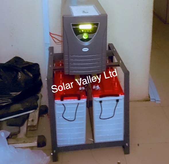 2.5kva mopower inverter and two gsr 220ah tubular batteries installation by Solar Valley Limited