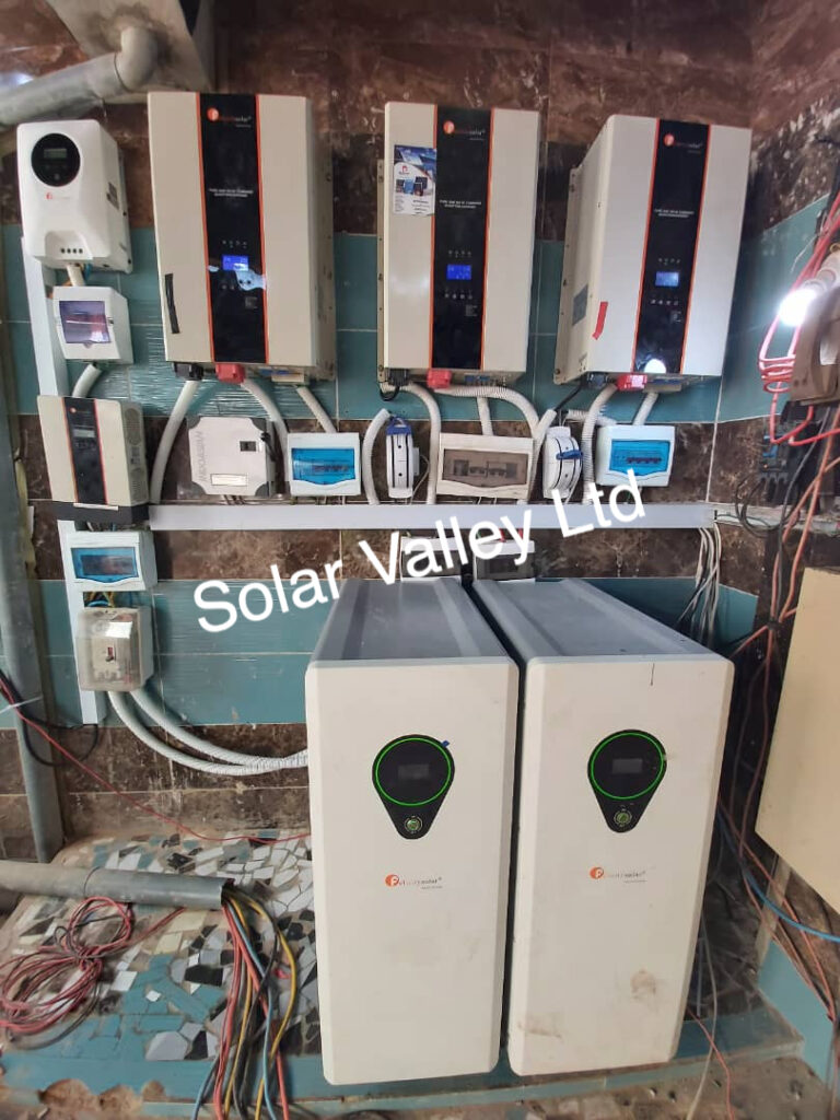 solar-valley-limited-work-project-installation-felicity inverter and lithium batteries