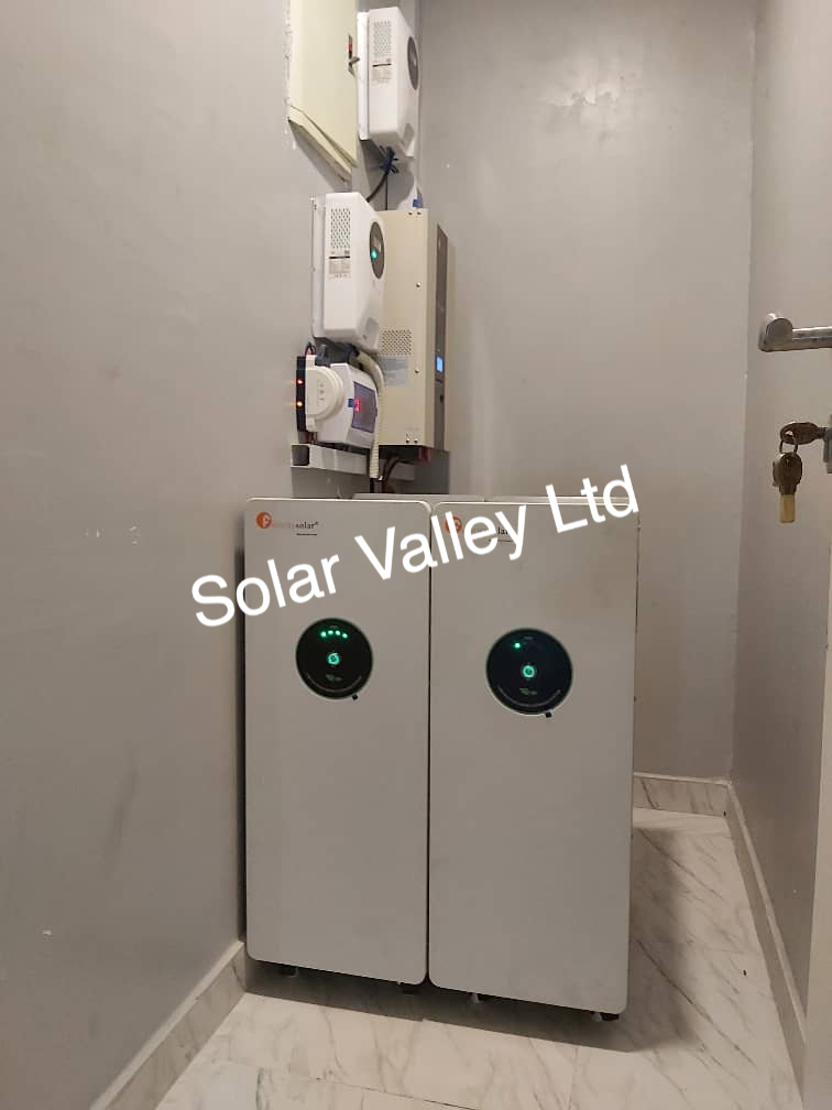 felicity inverter and lithium battery installation by Solar Valley Limited