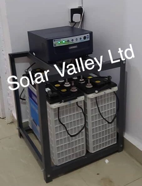 luminous 1.5kva inverter and 2 220ah luminous inverter batteries installation by Solar Valley Limited