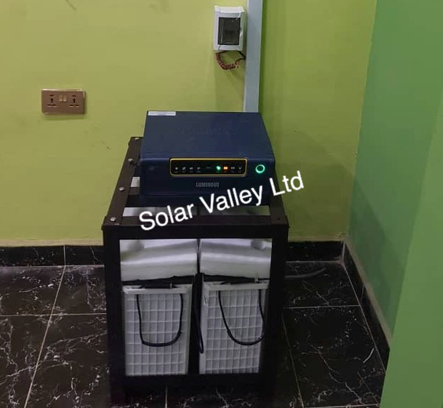 luminous-hybrid-inverter-with-two-tubular-luminous-batteries-solar-installation-by-Solar-Valley-Limited