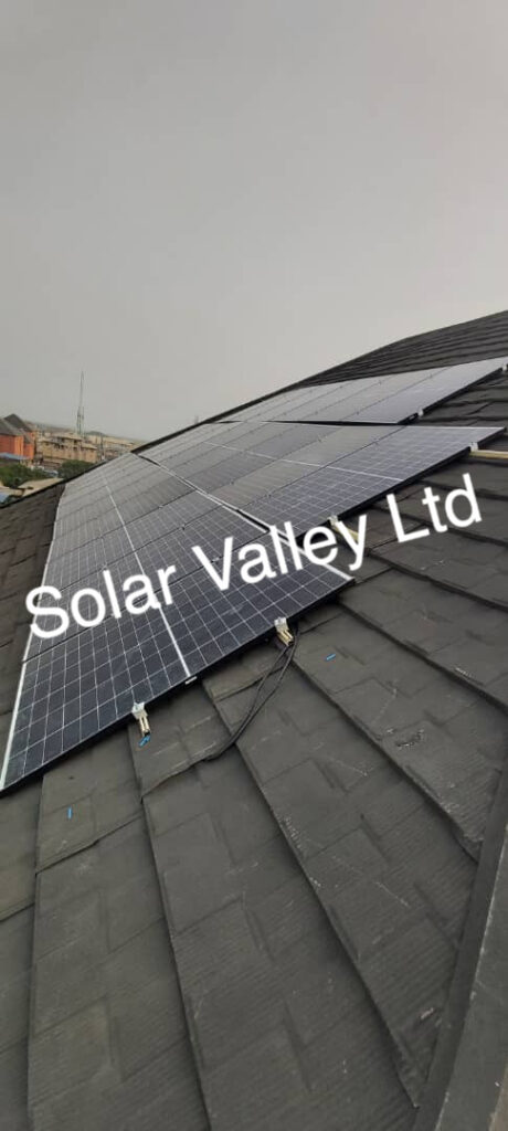 solar panel installation by Solar Valley Limited with solar racks