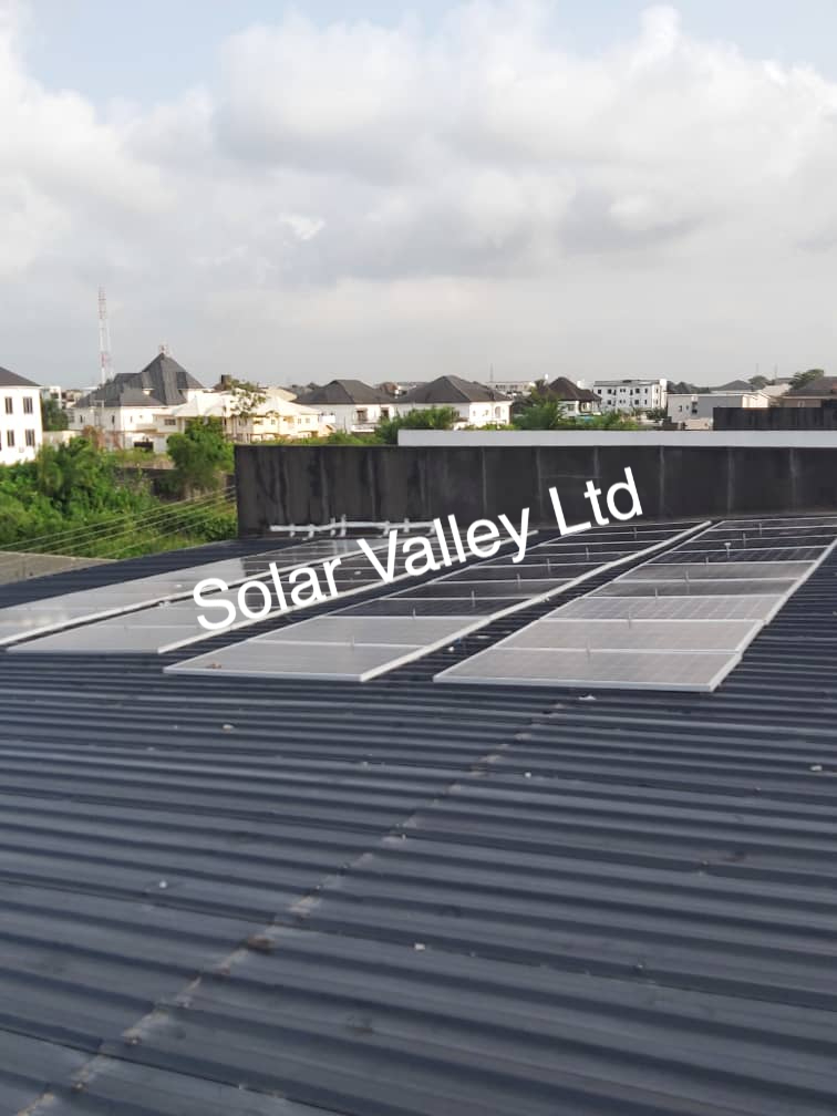 solar panels mounted by Solar Valley Limited