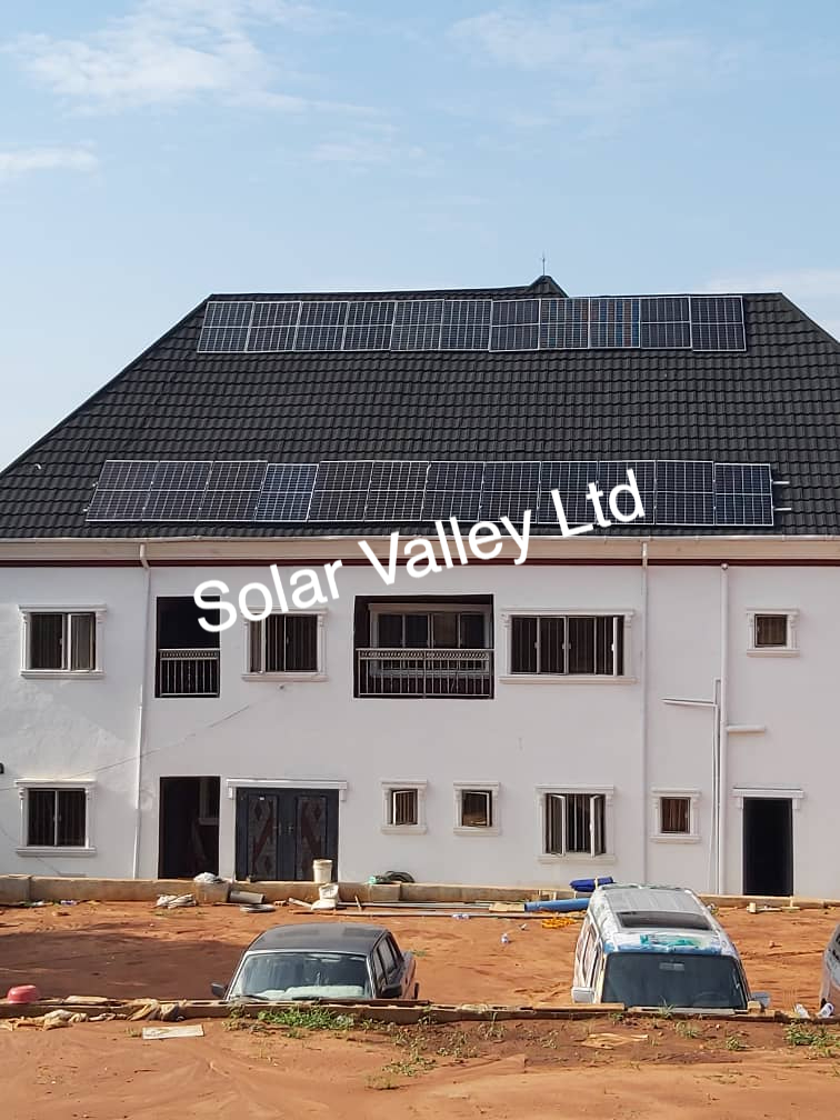 solar panels on roof installation by Solar Valley Limited